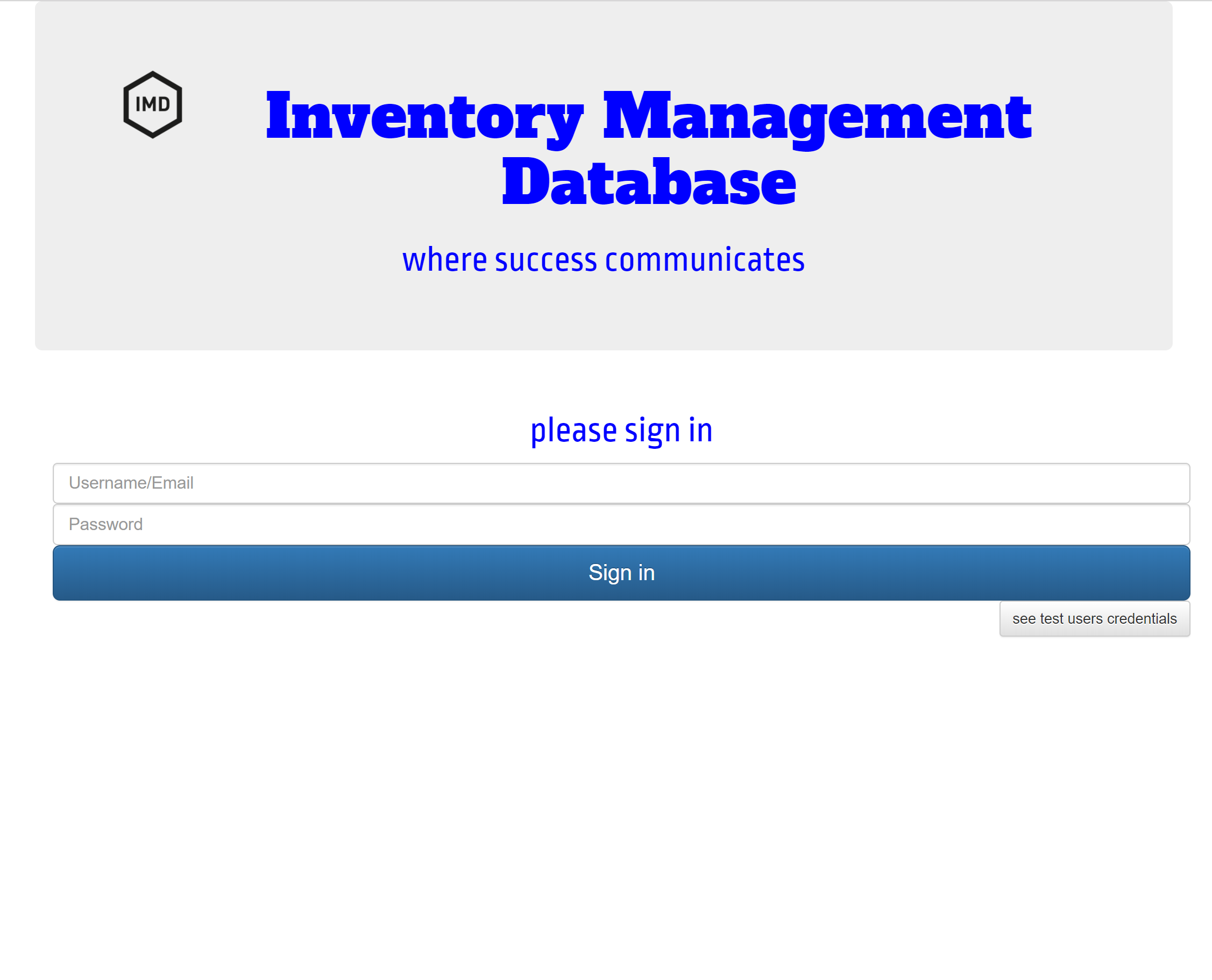 inventory managment database