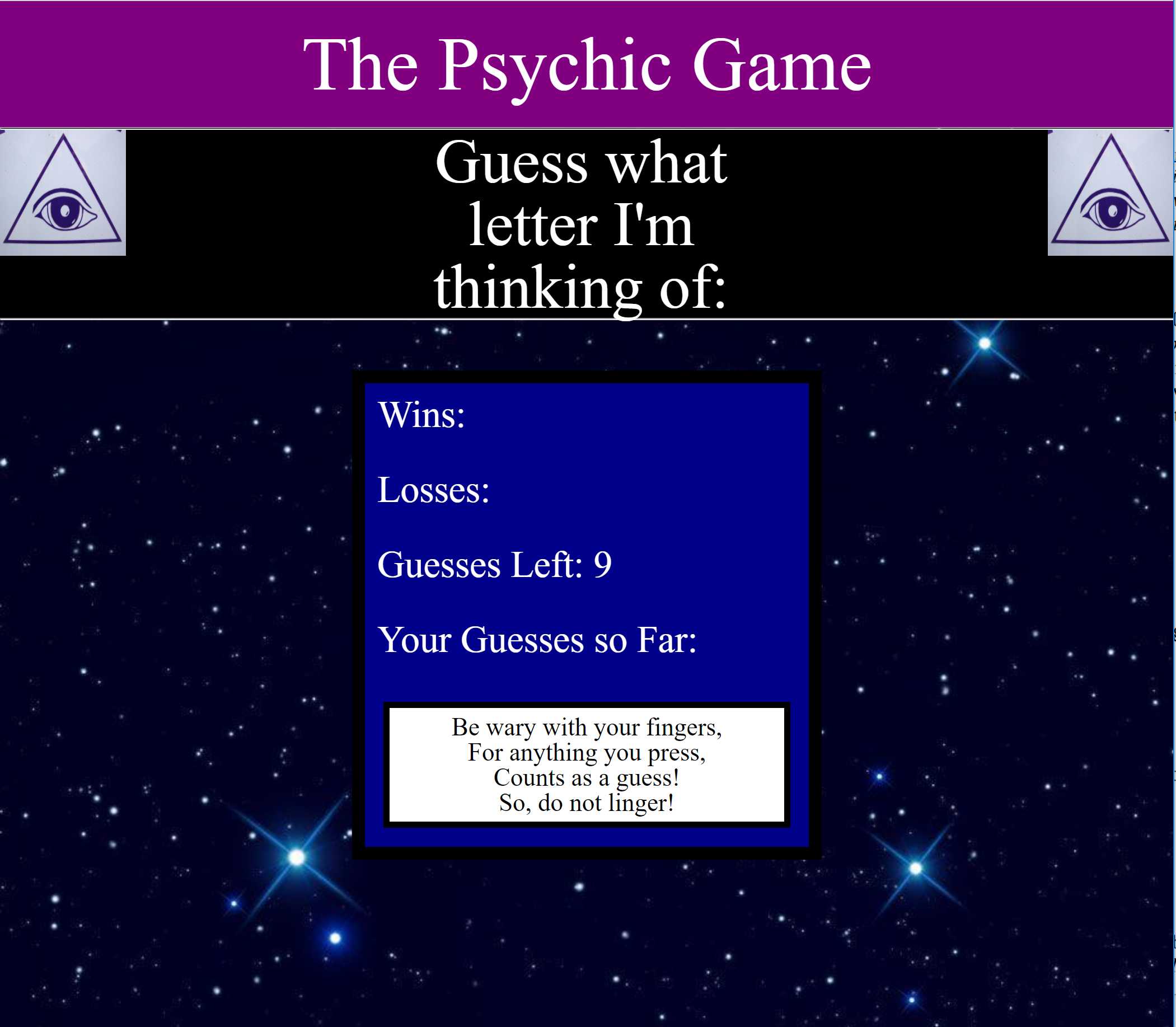 psychic game